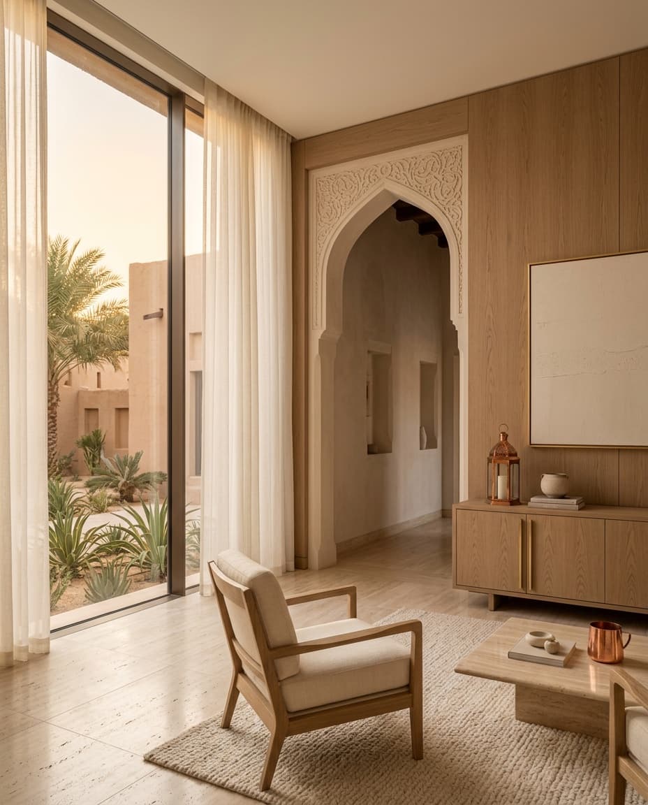 عمارة داخلية عُمانية عصرية رفيعة